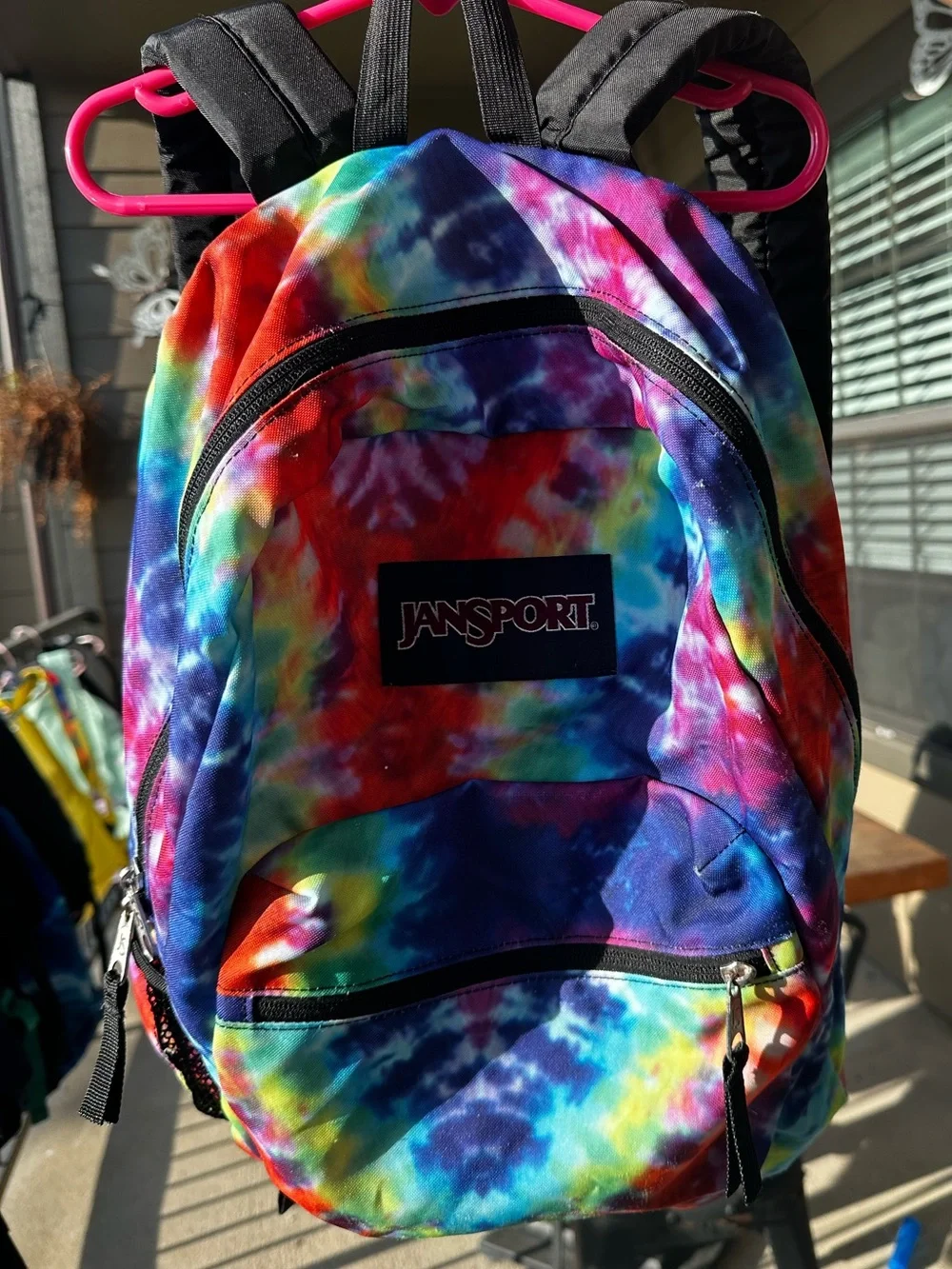 Jansport Tie-Dye Kids Backpack in Rainbow Colors